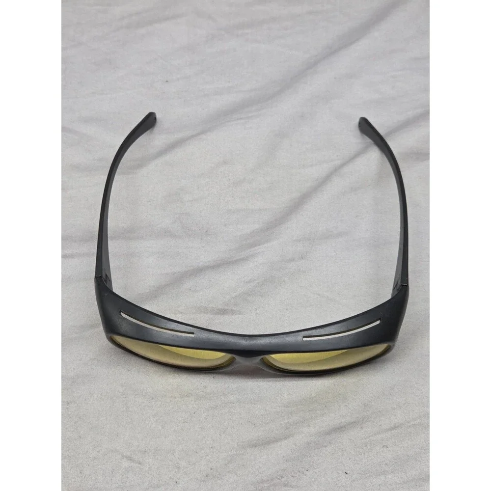 Fitover Sunglasses Yellow Lenses Black Frames